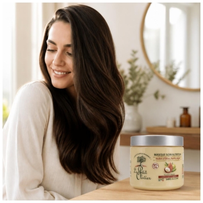 Le Petit Olivier Masque Nutrition Huiles d'Olive Karité et Argan 330 ml