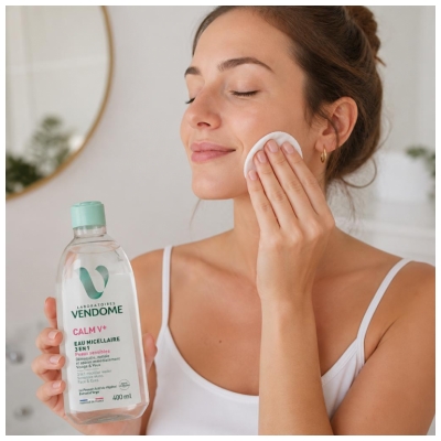 Laboratoires Vendôme Calm V+ Eau Micellaire 3en1 Peaux Sensibles 400 ml