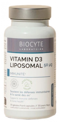 Biocyte Longevity Vitamin D3 Liposomal 50 µg 90 Unités