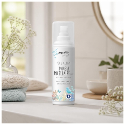 AquaTéal Peau Clean Mousse Micellaire Tous Types de Peaux 150 ml
