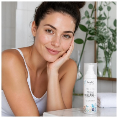 AquaTéal Peau Clean Mousse Micellaire Tous Types de Peaux 150 ml