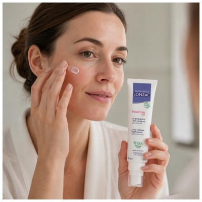 Eau Thermale Jonzac REactive Crème Légère Anti-Rougeurs Visage Bio 40 ML