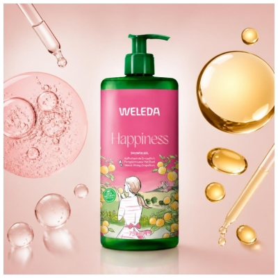Weleda Happiness Gel Douche au Pamplemousse Pétillant 750 ML