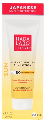 Hada Labo Tokyo Sun Crème Visage Hydratante SPF50 Résistante à l'Eau 200 ml