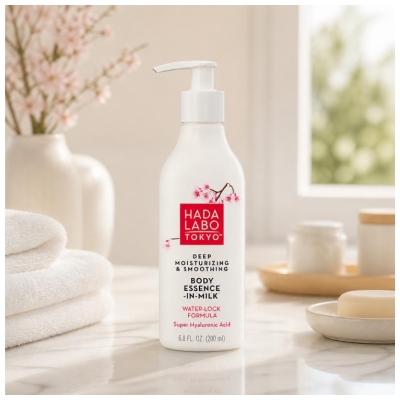 Hada Labo Tokyo Body Essence-Lait Corporelle Lissage & Hydratation en Profondeur 200 ml