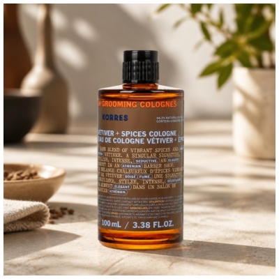 Korres Athenian Grooming Eau de Cologne Épices + Vétiver 100 ml