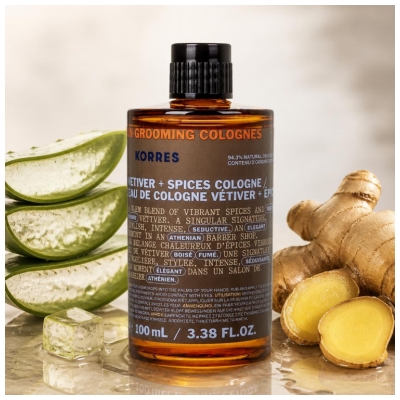 Korres Athenian Grooming Eau de Cologne Épices + Vétiver 100 ml
