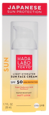 Hada Labo Tokyo Sun Crème Visage Hydratante SPF50 Résistante à l'Eau 50 ml