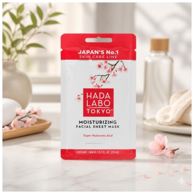 Hada Labo Tokyo Masque en Tissus Hydratant Intensif à l'Acide Hyaluronique 20 ml