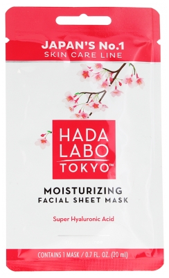 Hada Labo Tokyo Masque en Tissus Hydratant Intensif à l'Acide Hyaluronique 20 ml