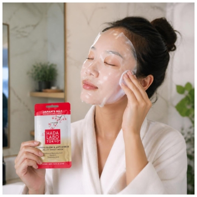 Hada Labo Tokyo Masque en Tissus Illuminant et Hydratant 23 ml