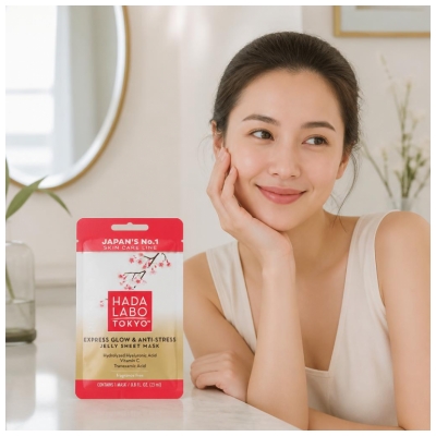 Hada Labo Tokyo Masque en Tissus Illuminant et Hydratant 23 ml