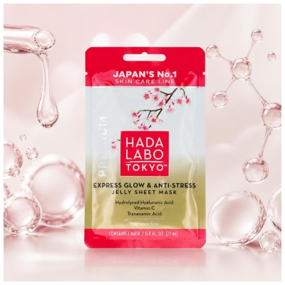 Hada Labo Tokyo Masque en Tissus Illuminant et Hydratant 23 ml