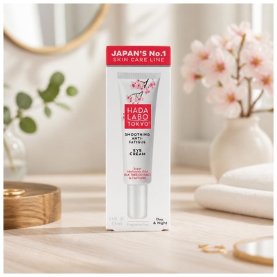 Hada Labo Tokyo Crème Contour des Yeux Lissage Anti-Fatigue Jour et Nuit 15 ml
