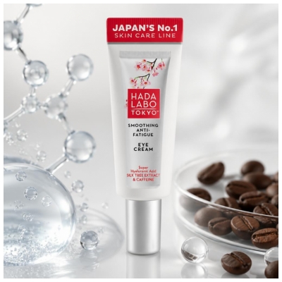 Hada Labo Tokyo Crème Contour des Yeux Lissage Anti-Fatigue Jour et Nuit 15 ml