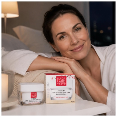Hada Labo Tokyo Super Crème de Nuit Régénérante Comblante et Hydratante 50 ml 