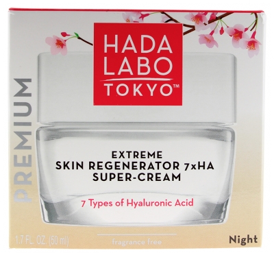 Hada Labo Tokyo Super Crème de Nuit Régénérante Comblante et Hydratante 50 ml 
