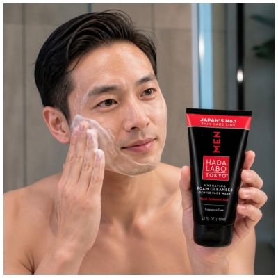 Hada Labo Tokyo Men Crème Douce Nettoyante Pour Visage 150 ml