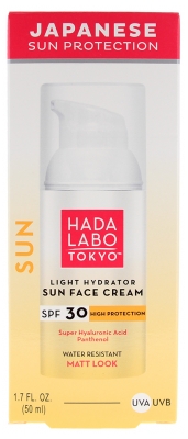 Hada Labo Tokyo Sun Crème Visage Hydratante SPF30 Résistante à l'Eau 50 ml