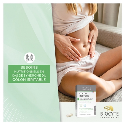 Biocyte Longevity Colon Restore - Côlon Irritable - 30 Gélules