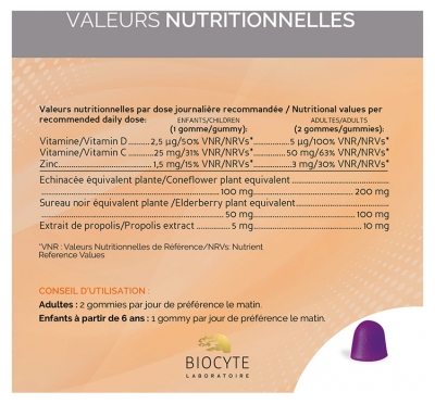 Biocyte Immunité Gummies