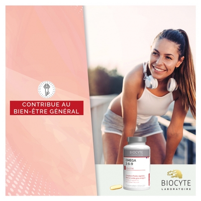 Biocyte Longevity Oméga 3 - 6 - 9 - Bien-Être - 60 Capsules