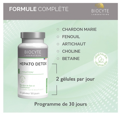 Biocyte Longevity Hepato Detox 60 Unités