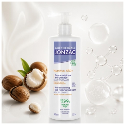 Eau Thermale Jonzac Nutritive AP + Baume Relipidant Intensif Peaux Très Sèches Bio 400 ml