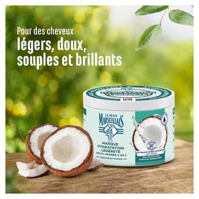 Le Petit Marseillais Masque 4en1 Multi-Usage Hydratation Légèreté 370 ml