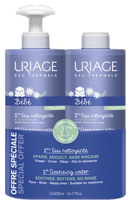 Uriage 1Ère Eau Nettoyante 2 x 500 ml