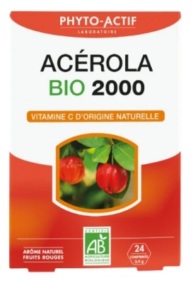 Phyto-Actif Acerola 2000 Vitamine C Bio 24 Comprimés
