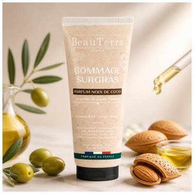 BeauTerra Gommage Surgras à la Noix de Coco 200 ML