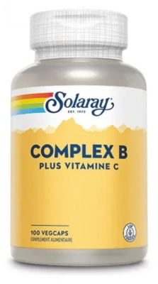 Solaray Complex B Plus Vitamine c - 100 Caps. Vég.