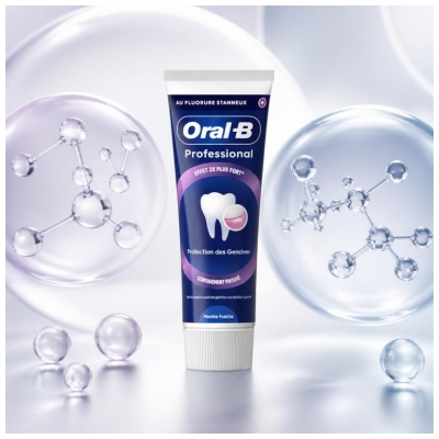 Oral-B Professional Dentifrice Protection des Gencives Menthe Fraîche 75 ml