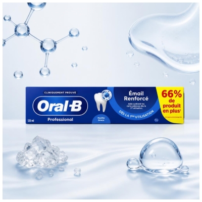 Oral-B Professional Dentifrice Émail Renforcé Menthe Douce 125 ml