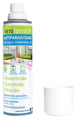Vetoform Antiparasitaire Diffuseur Habitation XL pour 60 m2 250 ML