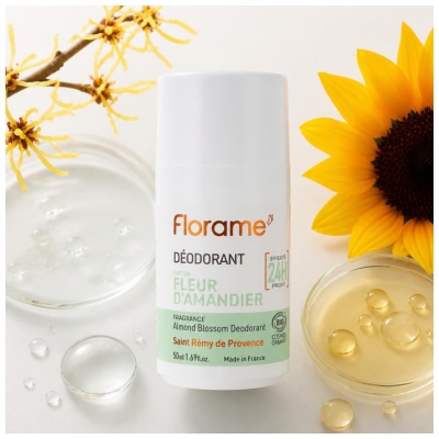 Florame Déodorant 24H Fleur d'Amandier Biologique 50 ML
