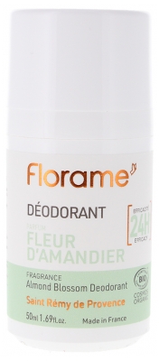 Florame Déodorant 24H Fleur d'Amandier Biologique 50 ML