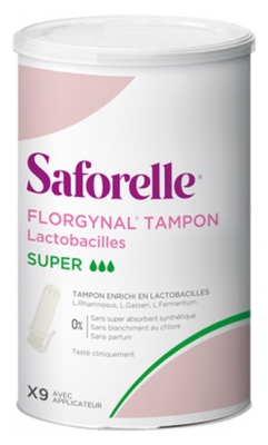Saforelle Florgynal Tampon Applicateur Lactobacilles 9 Super