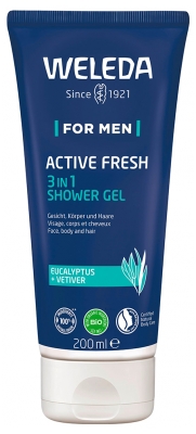 Weleda Homme Gel Douche 3en1 Active Fresh 200 ml