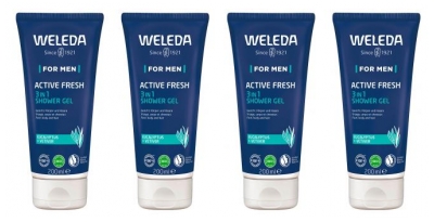 Weleda Homme Gel Douche Énergisant 4 x 200 ml