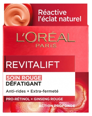 L'Oréal Paris Revitalift Soin Rouge Défatigant au Ginseng 50 ml