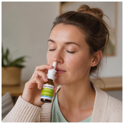 Pranarôm Allergoforce Spray Nasal Décongestionnant dm Aux Huiles Essentielles Biologiques 15 ml