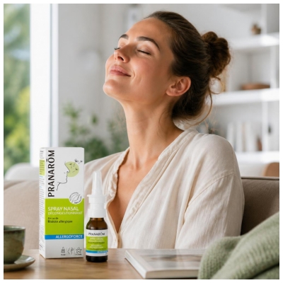 Pranarôm Allergoforce Spray Nasal Décongestionnant dm Aux Huiles Essentielles Biologiques 15 ml