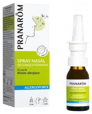 Pranarôm Allergoforce Spray Nasal Décongestionnant dm Aux Huiles Essentielles Biologiques 15 ml