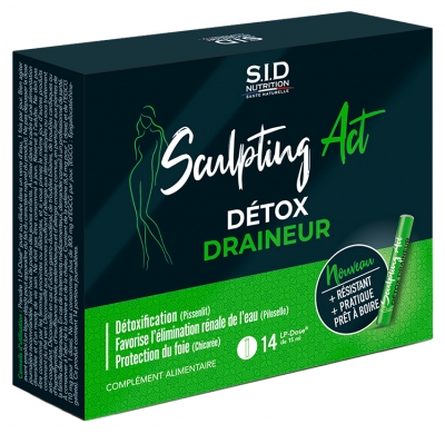 S.I.D Nutrition Sculpting Act Détox Draineur 14 Unités