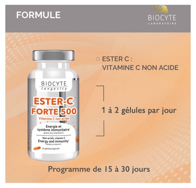 Biocyte Longevity Ester-C Forte 30 Unités