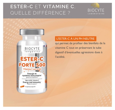 Biocyte Longevity Ester-C Forte 30 Unités