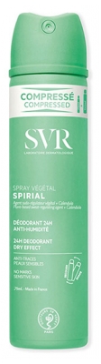 SVR Spirial : Soins de la sudation Déodorant Végétal Anti-Humidité 75 ml