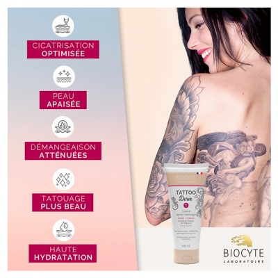 Biocyte Tattoo Derm 1 Crème Après Tatouage Apaise & Hydrate 100 ML